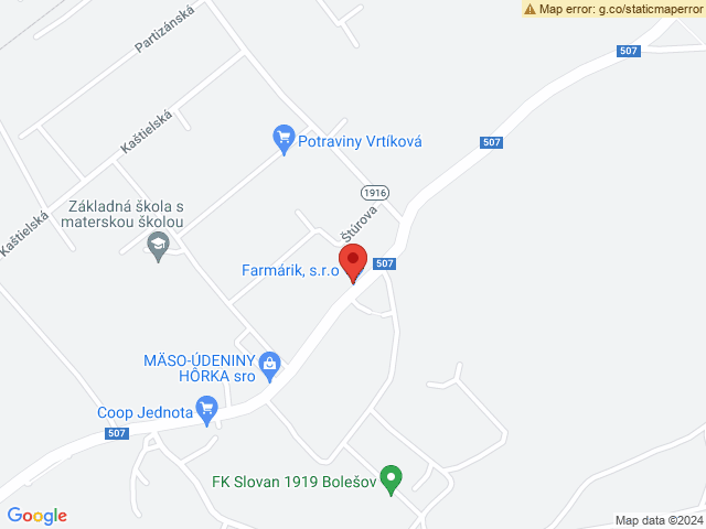 Google map: Bolešov 109 